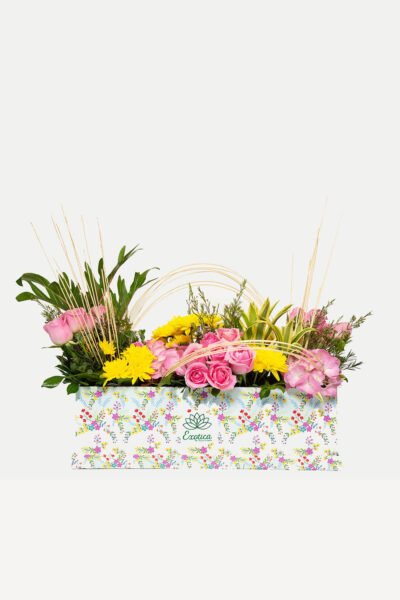 Box Arrangements Big Box of Roses, Daisy, Hydrangea & Wax Flowers
