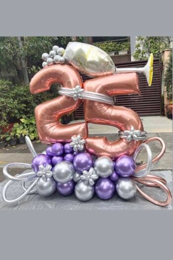 Balloon Arrangements 25th Milestone