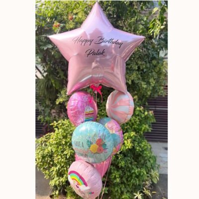 Balloon Bunches Birthday Girl