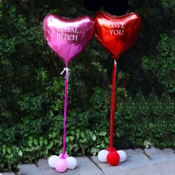 Balloon Bunches Jumbo Heart Set