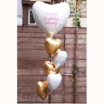 Balloon Bunches Birthday Hearts