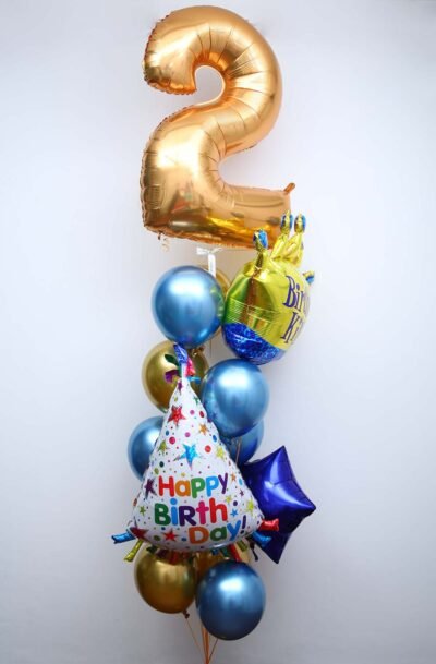Balloon Bunches Birthday King