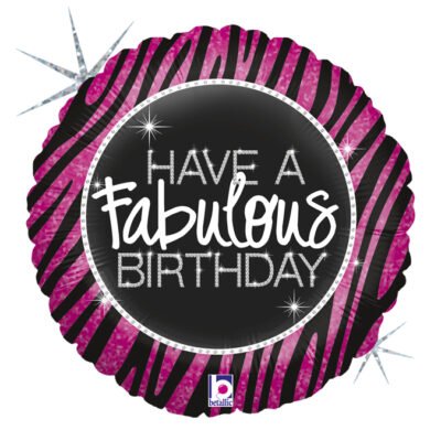 Birthday Fabulous Zebra Birthday