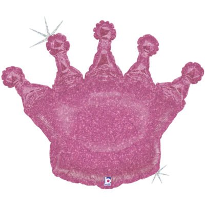 Birthday Glittering Crown – Pink Holographic