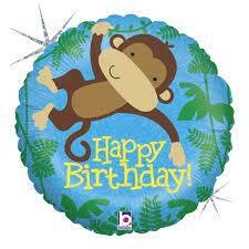 Kids Monkey Buddy Birthday