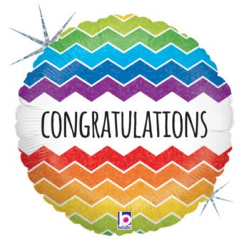 Congratulations Balloons Chevron Congratulations