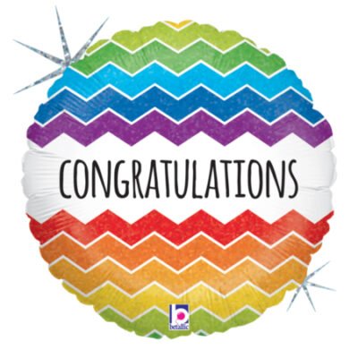 Congratulations Balloons Chevron Congratulations