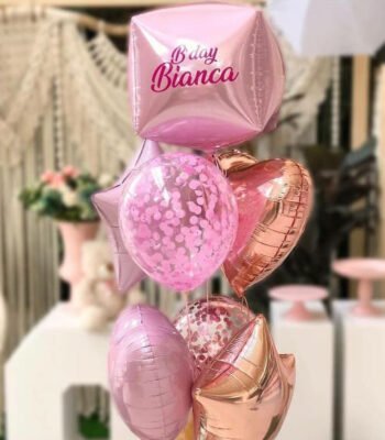 Balloon Bunches Heart Balloon, Customized Cube Balloon, Round Balloon, Star Balloons & Confetti Balloons