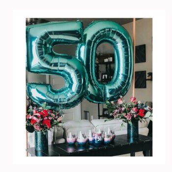 Anniversary Balloons Number 50 Foil Balloon