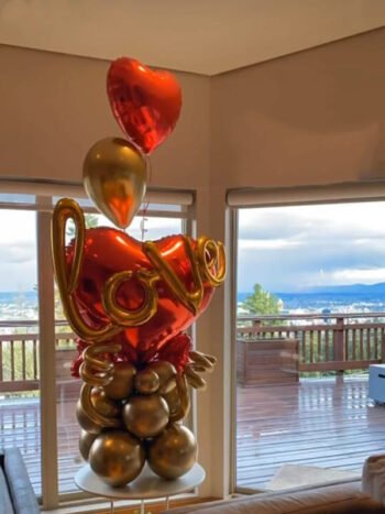 Balloon Arrangements Big heart Balloon, Small Heart Balloon & Latex Balloon