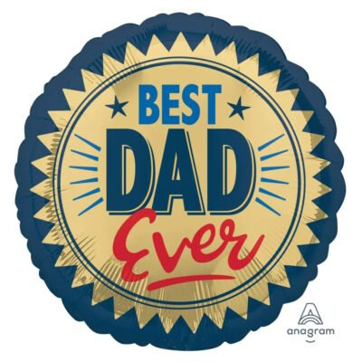 Dad Best Dad Ever Gold Stamp