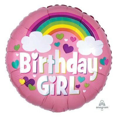 Birthday Birthday Girl Rainbow Full