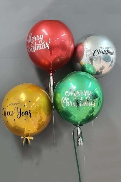 Balloon Arrangements Balloon Bunch Of Customized Globe For Christmas