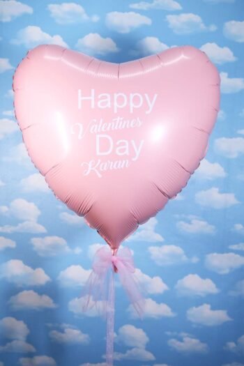 Balloon Arrangements Balloon Bunch Of Big Matte Pink Heart With Text