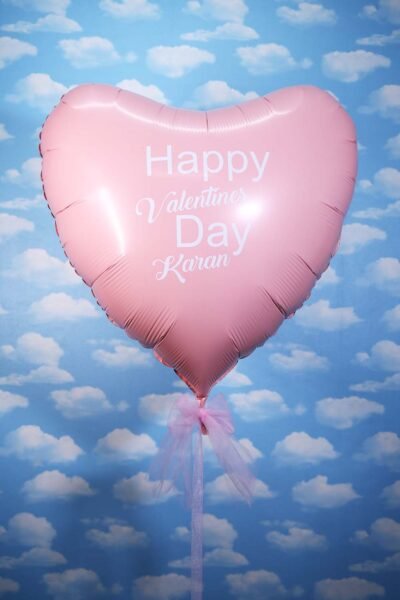 Balloon Arrangements Balloon Bunch Of Big Matte Pink Heart With Text