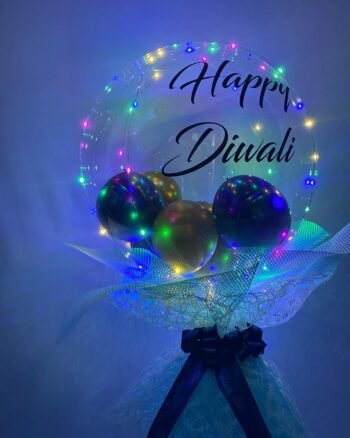 Diwali Special Happy Diwali Lighting Balloon – Festive Helium Balloon for Diwali Celebrations