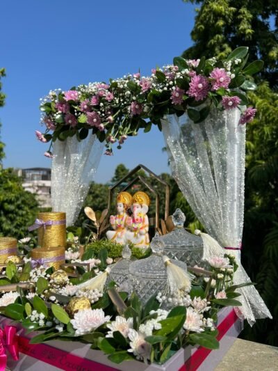 Diwali Flowers Diwali Premium Flower Arrangements for Ganesh and Lakshmi