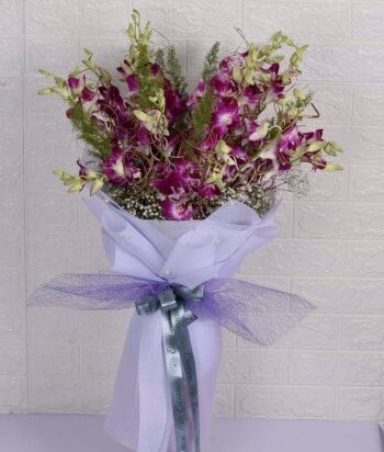 Diwali Flowers Celebrate Diwali with Our Beautiful Purple Orchid Bunch